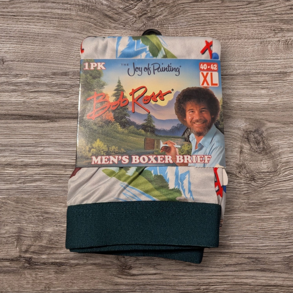 NWT Bob Ross Mens Briefs Size XL